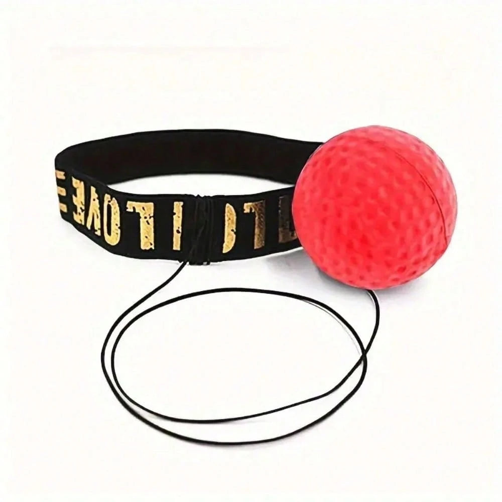 Head-Mounted Boxing Reaction Ball, High-Rebound PU Material, With Adjustable Elastic Headband, Adult Sanda Combat MMA Training Tool, Quickly Improve Punching Speed And Reaction Time, Home Fitness Stre