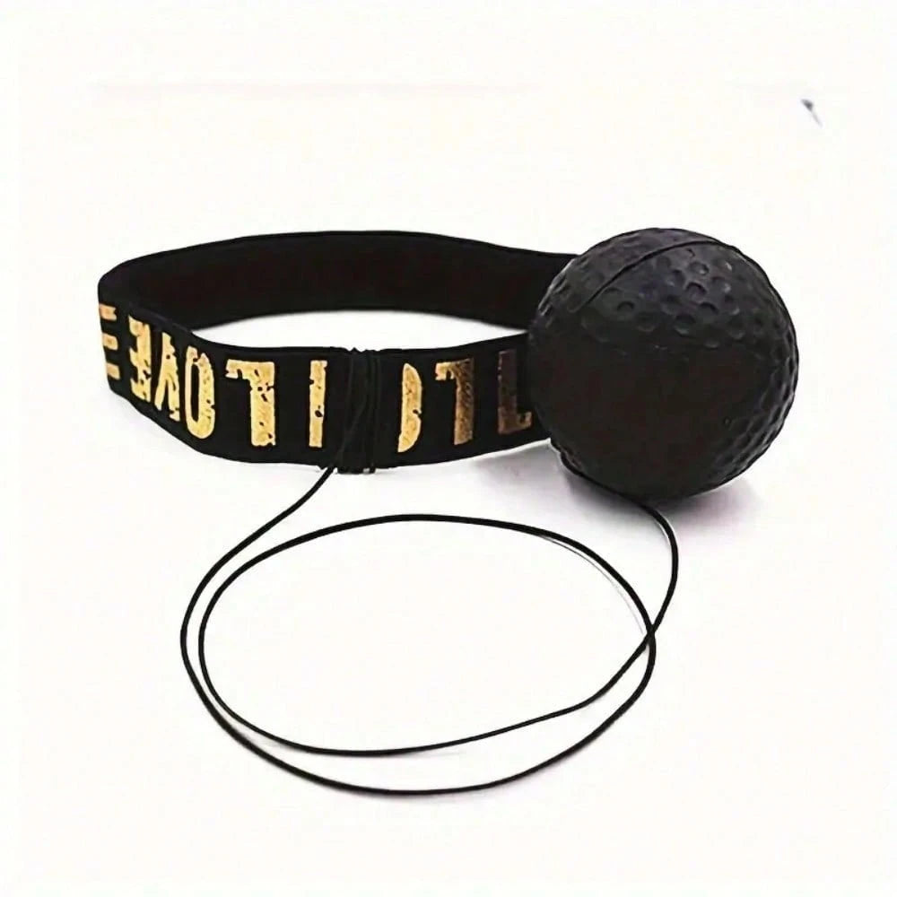 Head-Mounted Boxing Reaction Ball, High-Rebound PU Material, With Adjustable Elastic Headband, Adult Sanda Combat MMA Training Tool, Quickly Improve Punching Speed And Reaction Time, Home Fitness Stre