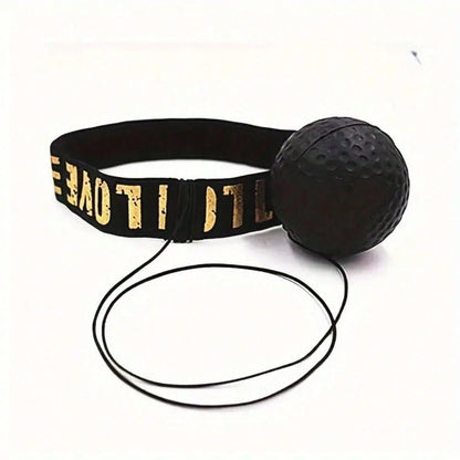 Head-Mounted Boxing Reaction Ball, High-Rebound PU Material, With Adjustable Elastic Headband, Adult Sanda Combat MMA Training Tool, Quickly Improve Punching Speed And Reaction Time, Home Fitness Stre