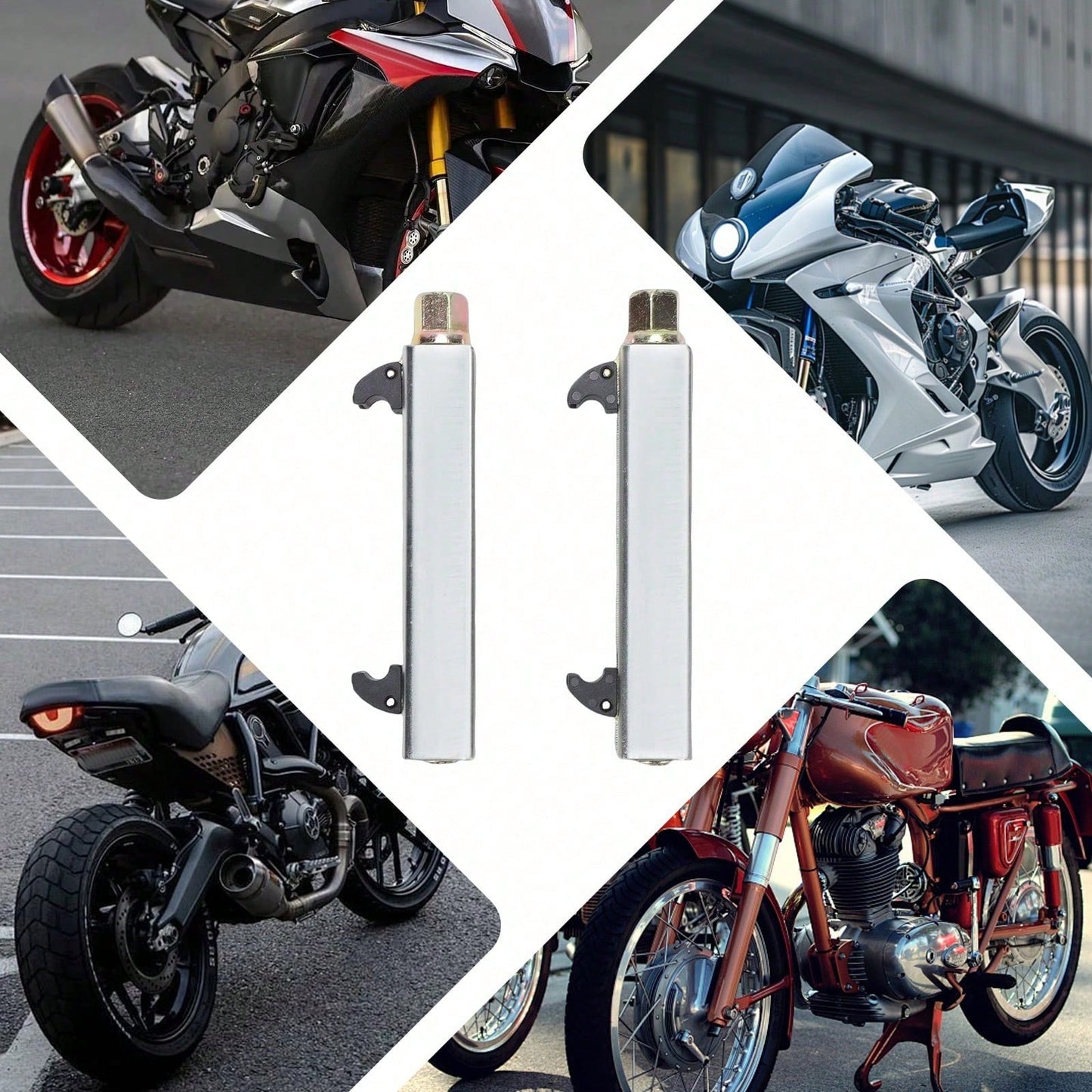 Heavy Duty Motorcycle Spring Compressor Tool Steel Shock Absorber Remover Adjustable Clamp Width For Motorbike Rear Coil Spring Disassembly Maintenance Repair Work