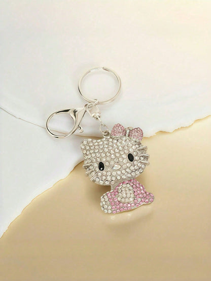 Hello Kitty Keychain Pendant, Cute Cartoon Keychain, Suitable For Back To School, Car Decor, Party Favor, Backpack Accessory, Graduation Gift, Business Gift, Birthday Gift, Daily Accessory, Christmas