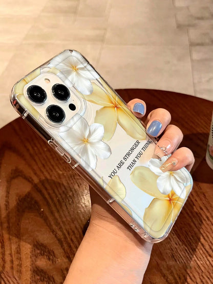 Hibiscus Flower Floral Print Clear Case Compatible With IPhone 13/11/12/16/14/15/15pro/15 Plus/15 Promax/12pro/13pro/14pro/11promax/12promax/13promax/14promax/14plus/6/6s/6plus/7/8/16Pro/16plus/16prom