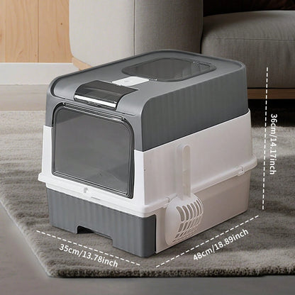 Hidden Cat Litter Box Leak Proof Upgraded Design, Enclosed Odor Control Furniture For Apartment Cat Litter Box, Space Saving Small Home Essentials For Indoor Cats,Cat Stuff,Cat Accesorries,Cat Supplie
