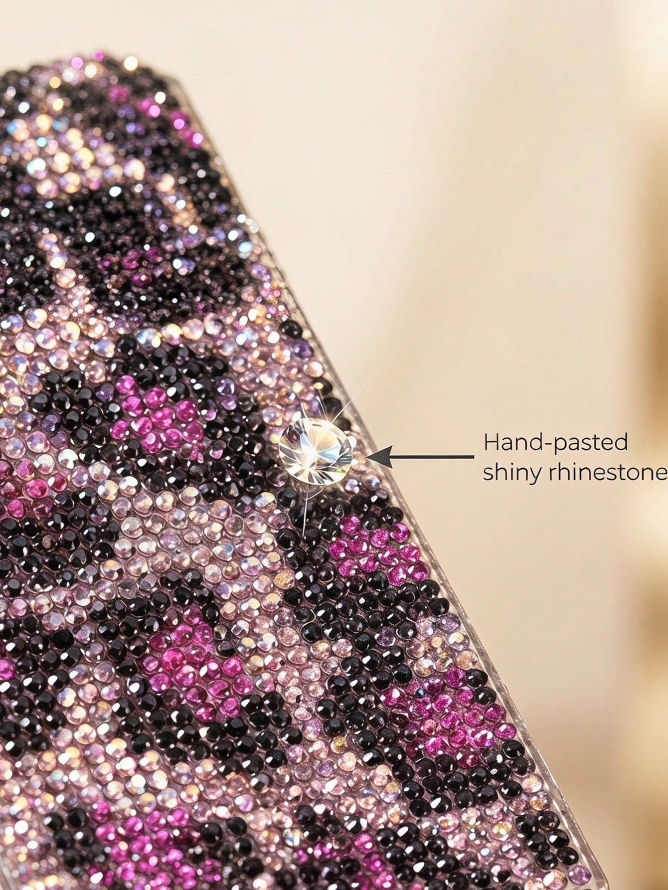High-End Storage| Multi-Compartment Classification| Desktop More Exquisite Luxury Leopard Print Rhinestone Makeup Brush Holder