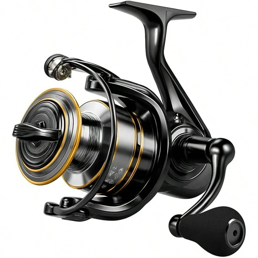 High-Performance Rotating Fishing Line Reel- Durable Handle, High Gear Ratio And Powerful Brake, Suitable For Freshwater And Saltwater Fishing, High-Speed Universal Smooth And Powerful