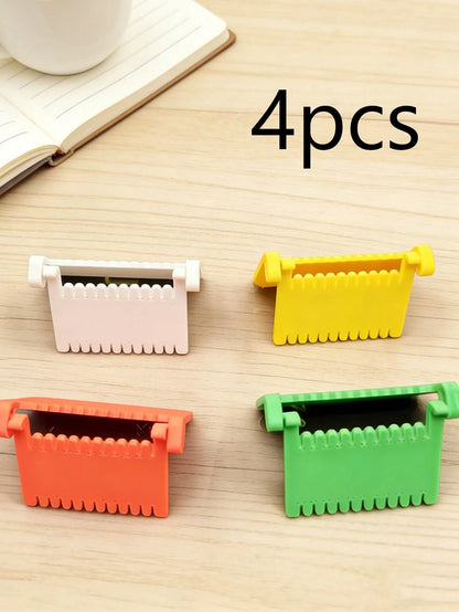 Hinged Sewing Clamp, A Good Helper For Hand Sewing, Helping You Sew Perfect Lines, Pack Clip-On Sewing Ruler - Hand Stitch Guide For Even Stitches,Quilting Templates,For Sewing Beginners, Housewives,D