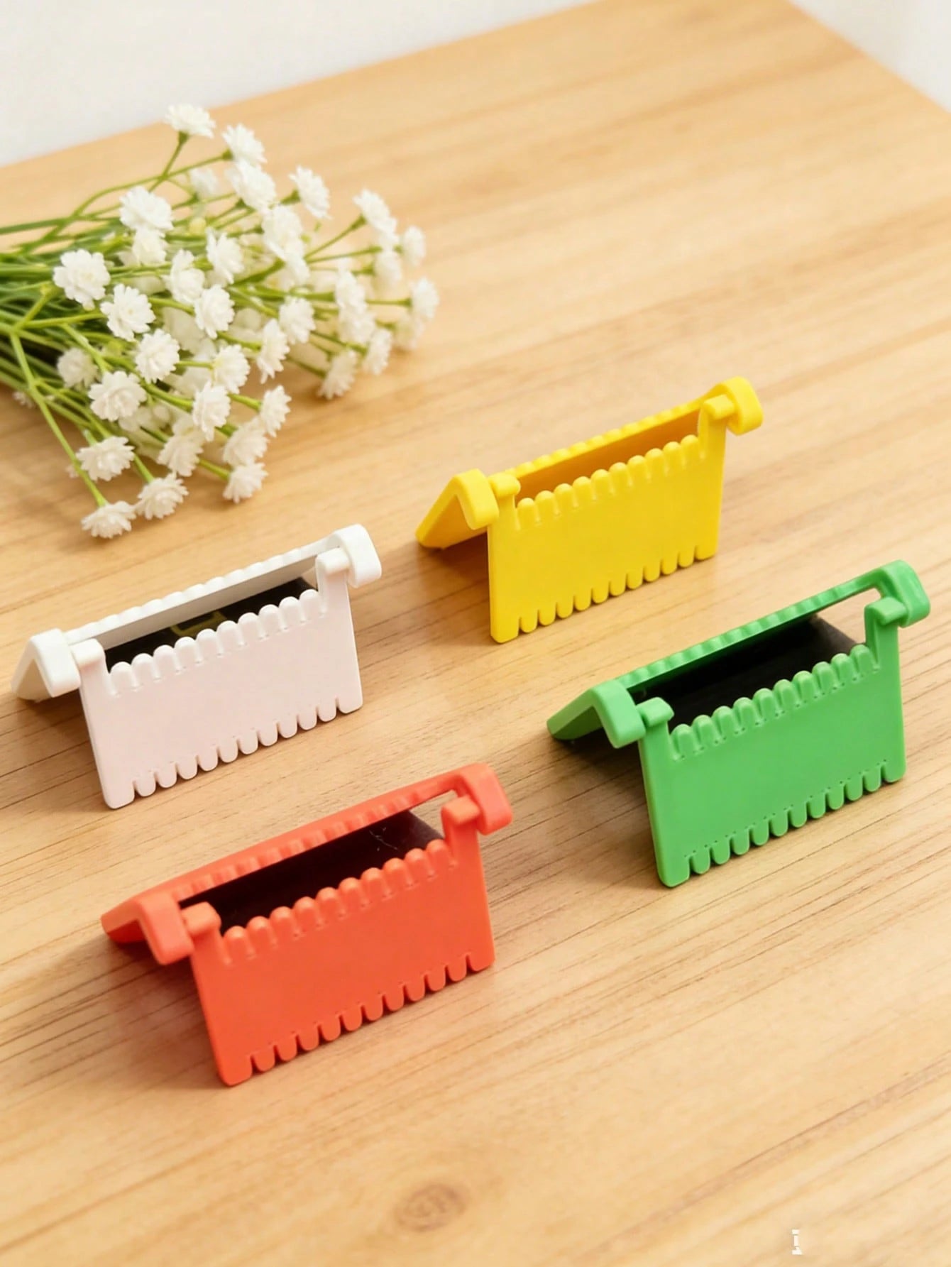 Hinged Sewing Clamp, A Good Helper For Hand Sewing, Helping You Sew Perfect Lines, Pack Clip-On Sewing Ruler - Hand Stitch Guide For Even Stitches,Quilting Templates,For Sewing Beginners, Housewives,D