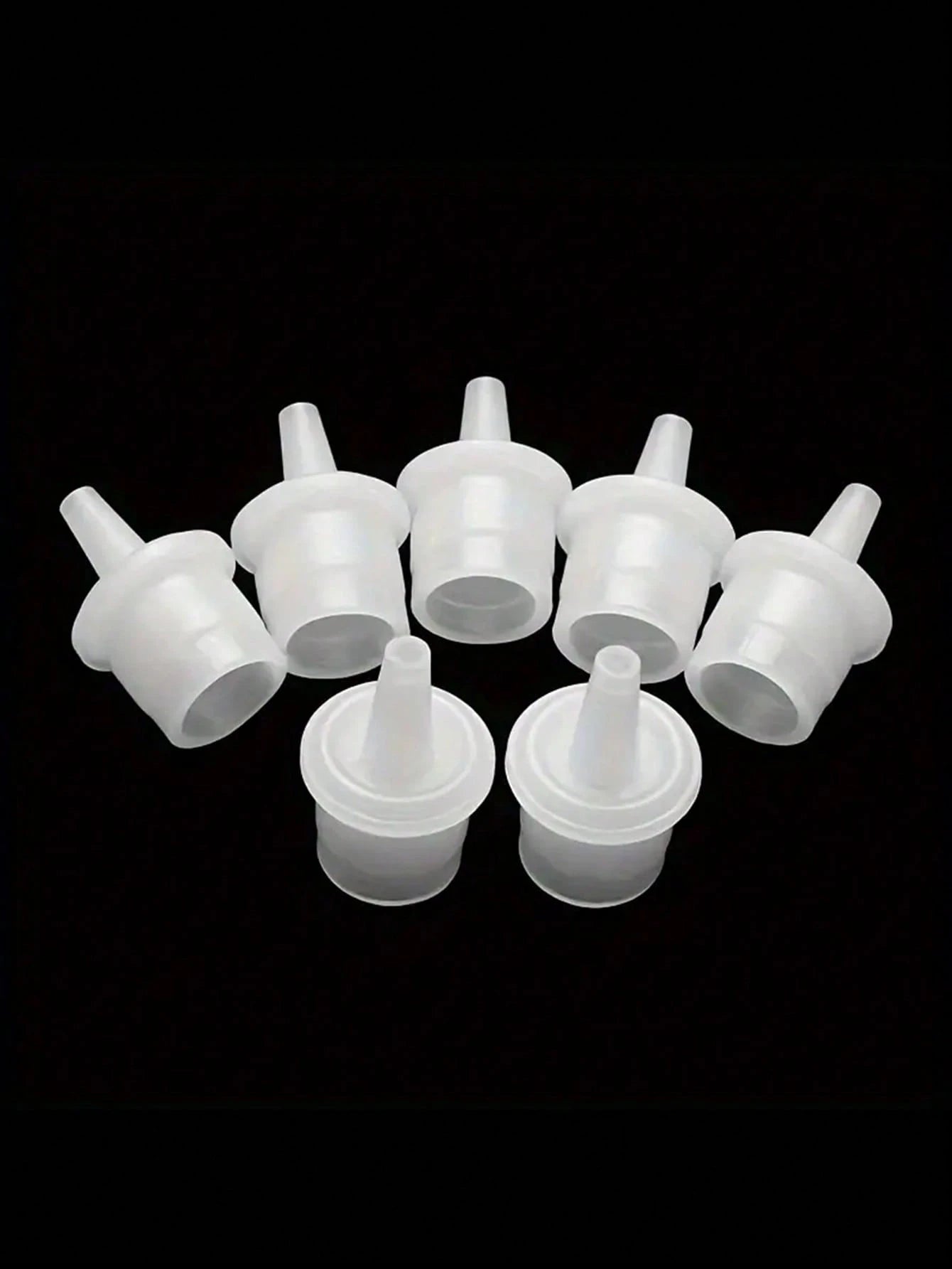 HMQ beauty Eyelash Extension Glue Bottles Sealing Caps- Non-Electric, Reusable Leak-Proof Seal For Adhesive Containers, Easy To Apply Beauty Salon Replacement Plugs- Multi Pack