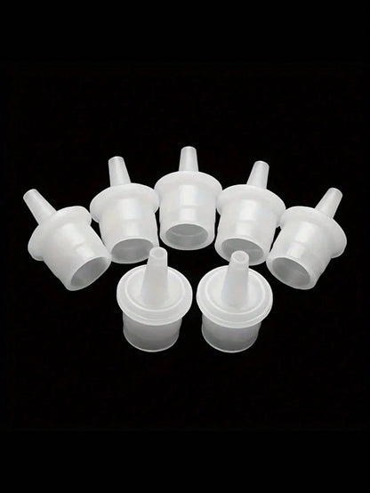 HMQ beauty Eyelash Extension Glue Bottles Sealing Caps- Non-Electric, Reusable Leak-Proof Seal For Adhesive Containers, Easy To Apply Beauty Salon Replacement Plugs- Multi Pack