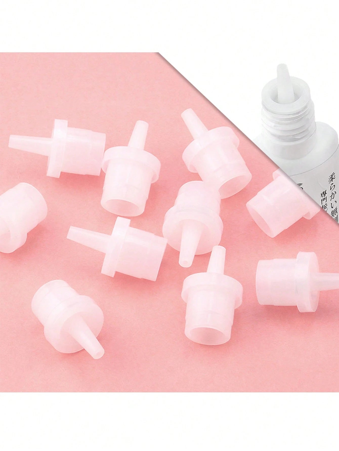 HMQ beauty Eyelash Extension Glue Bottles Sealing Caps- Non-Electric, Reusable Leak-Proof Seal For Adhesive Containers, Easy To Apply Beauty Salon Replacement Plugs- Multi Pack