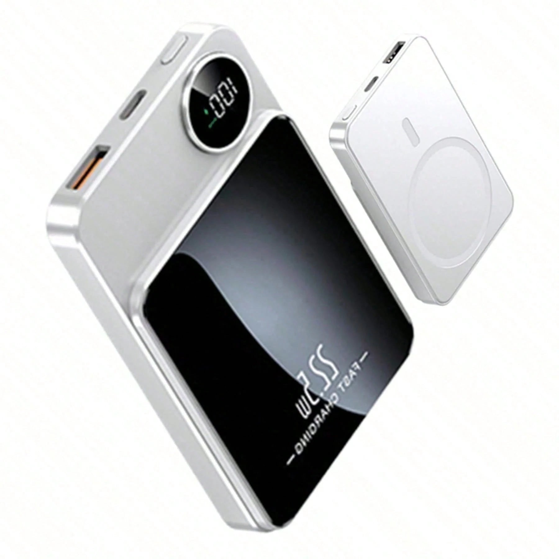 hoco. Magnetic Portable Charger 10000mAh, PD20W USB-C Fast Charging With 15W Wireless Magnetic Power Bank, Slim Travel Battery Pack For Daily Commuting, Airport Waiting Areas, Road Trips, Portable Bac