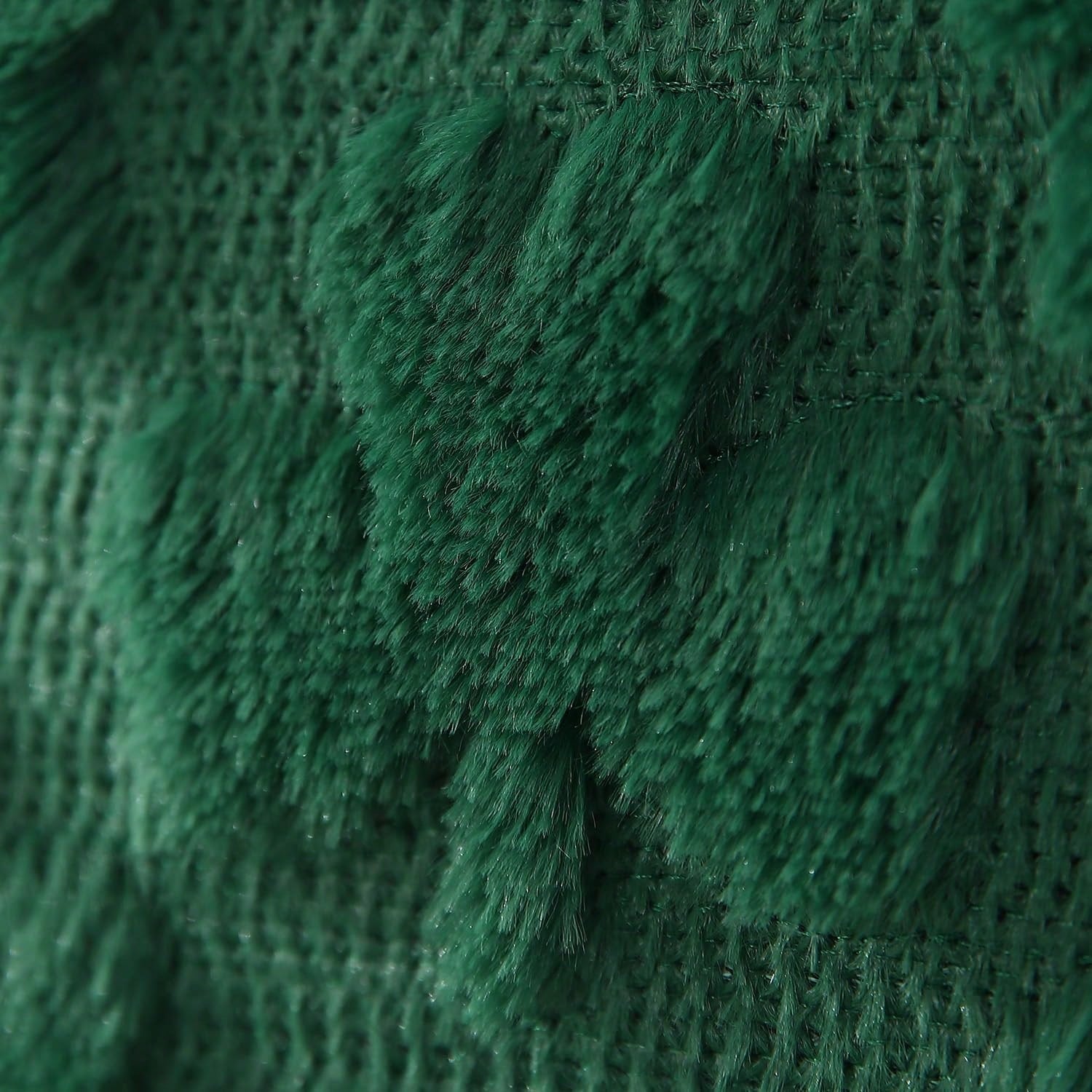 HOMPOOLL 2 Pcs St. Patrick's Day Pillowcases, 18x18 Inches. St. Patrick's Day Decoration, Green Shamrock, Soft Plush Faux Fur Jacquard Pillow. Suitable For Bedrooms, Sofas, Holidays, And Home Décor.