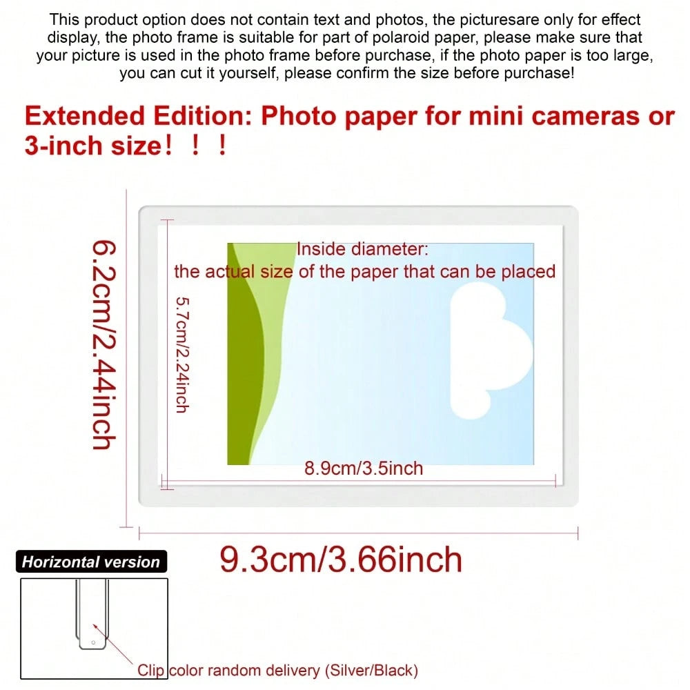 Horizontal Car Sun Visor Photo Frame Clip, Personalized DIY Photo Car Decor, Car Photo Couple Gift, Wallet Photo Holder Family Pet Memorial Photo Frame, Clip-On Style
