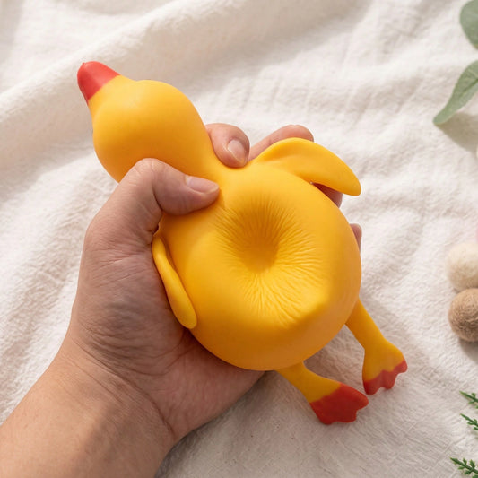 Huggable Duck Slow Rebound Squeeze Toy, Soft Crunchy Stress Relief Toy, Suitable For Teens And Adults Daily Stress Relief Finger Toy