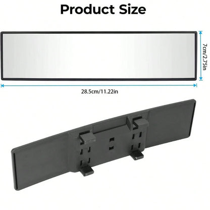 In-Car Flat Rearview Mirror, High-Definition Anti-Fog Auxiliary Mirror, Suitable For Various Car Models.