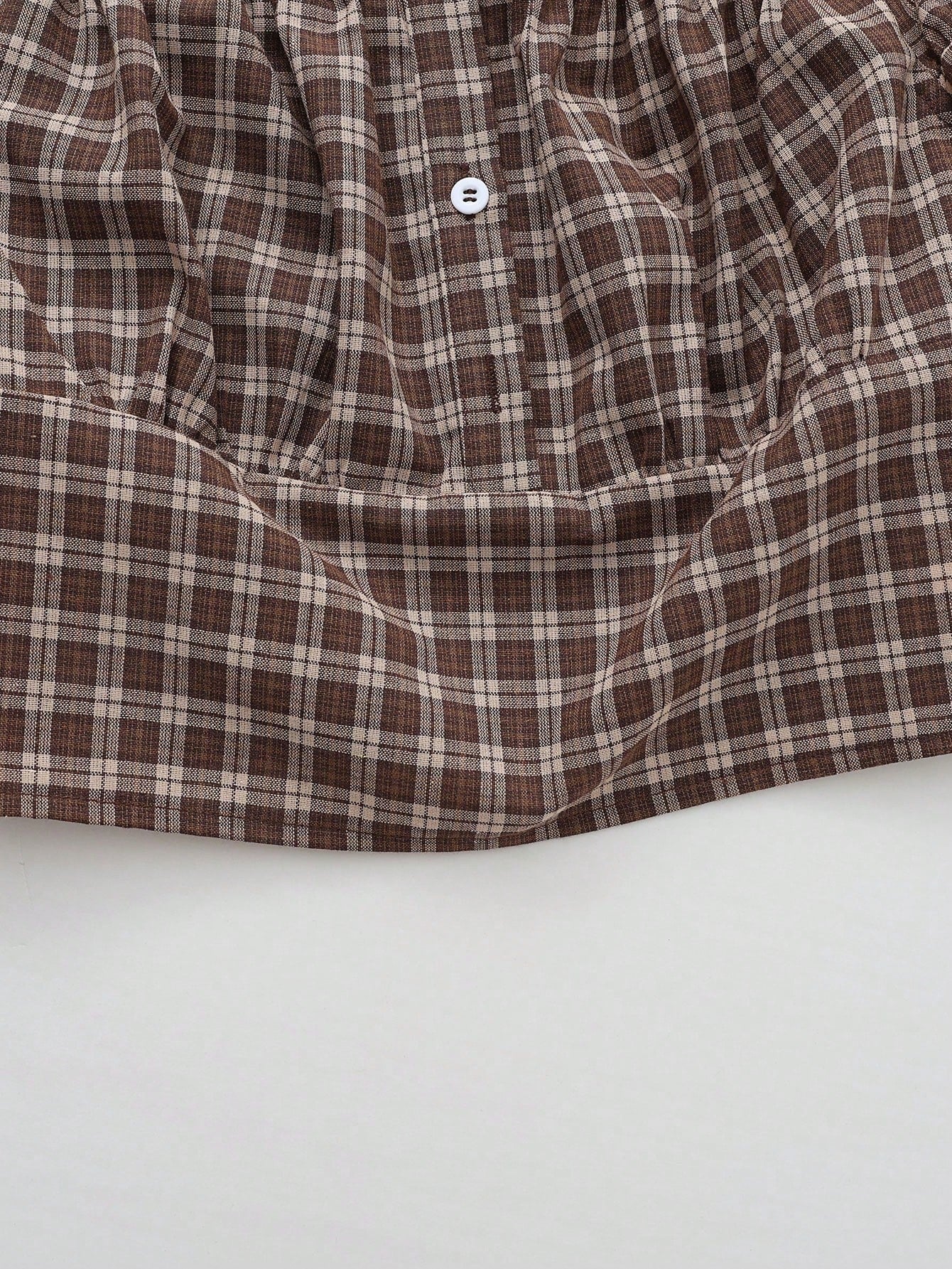 INAWLY Summer New Off-Shoulder Ruffle Classic Sexy Plaid Short Sleeve Ruffle Sleeve Women Blouse Shirt, Suitable For Travel, Date, Vacation, Commute, Party