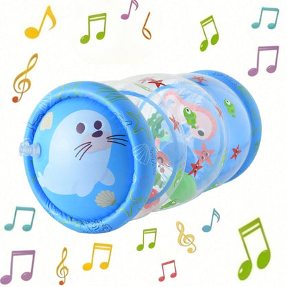 Infant Crawling Toy Encourages Crawling, Green, Blue, Early Development Baby Activity With Rattle And Rolling Ball, Built-In Bell Fun Cute Animal Style Helps Develop Motor Skills, 6 Months, 1 2 3 Year