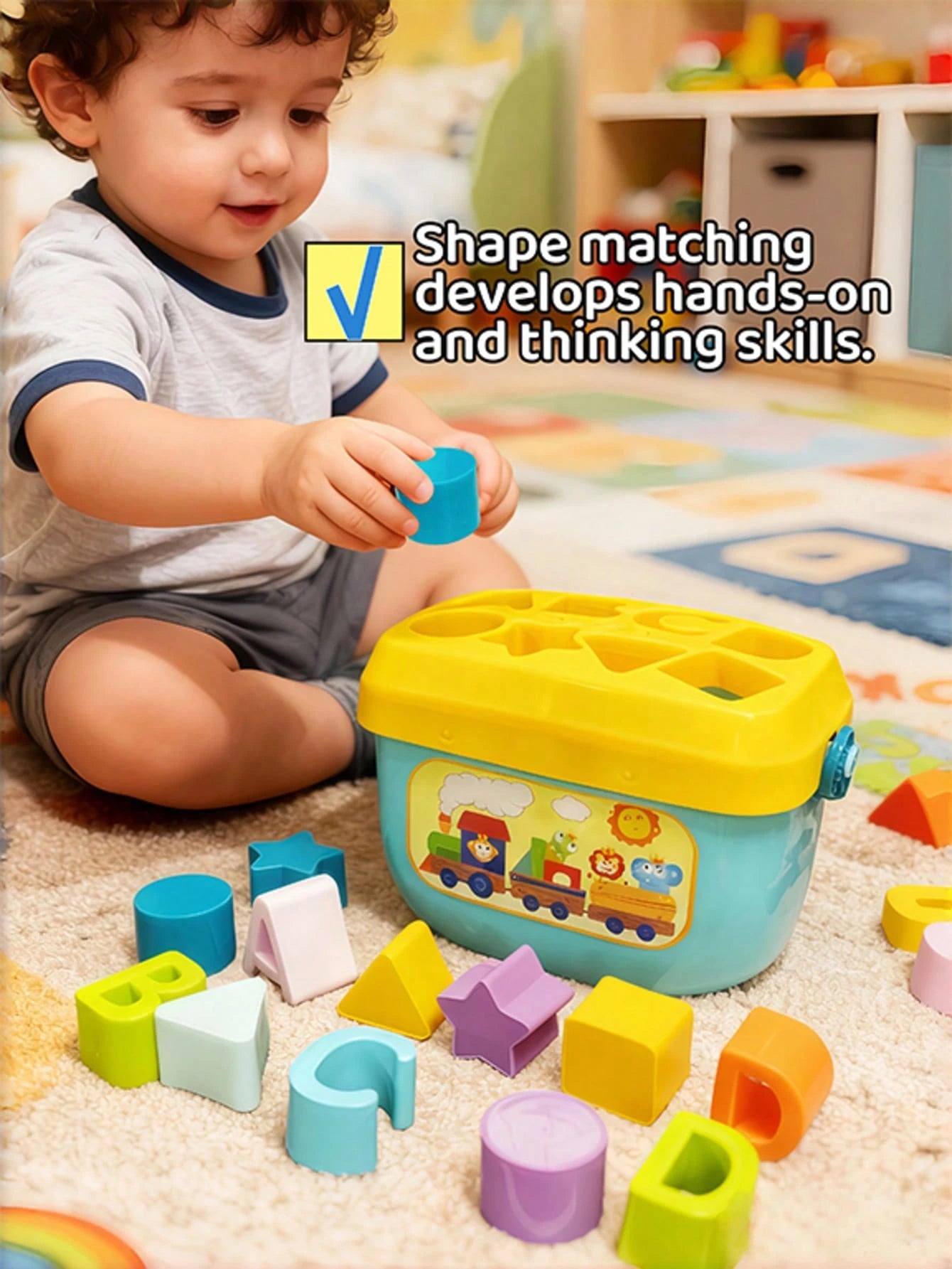 Infant Shape Sorting Learning Blocks, Toddler Toys And Garden Building Toys, ABC And Shape Blocks, Shape Sorting Game, Montessori Toys, Travel Toys, Pool Toys, Bath Toys, Sensory Toys, Children's Educ