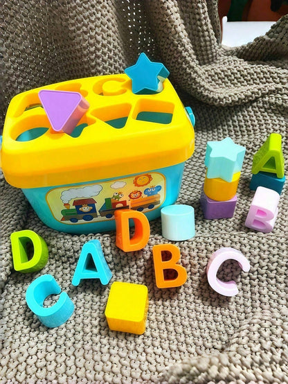 Infant Shape Sorting Learning Blocks, Toddler Toys And Garden Building Toys, ABC And Shape Blocks, Shape Sorting Game, Montessori Toys, Travel Toys, Pool Toys, Bath Toys, Sensory Toys, Children's Educ