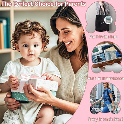 Inflatable Baby Seat, Upright Baby Floor Seat- Built-In Air Pump, Portable Baby Seat Suitable For 3-36 Months- Non Slip Design, Soft Cushion