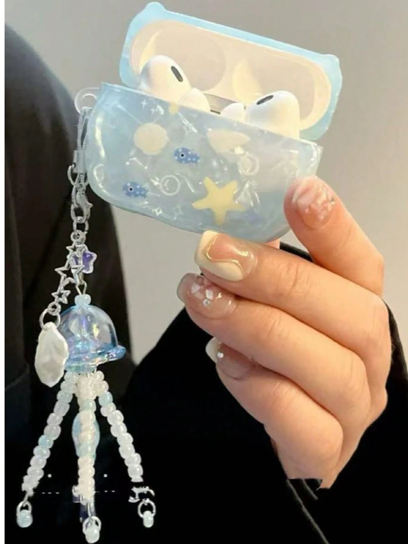 INS Summer Shell, Star, Fish Design Pro 2 Protective Case, Compatible With Apple 3rd/4th Generation Bluetooth Earphone Case