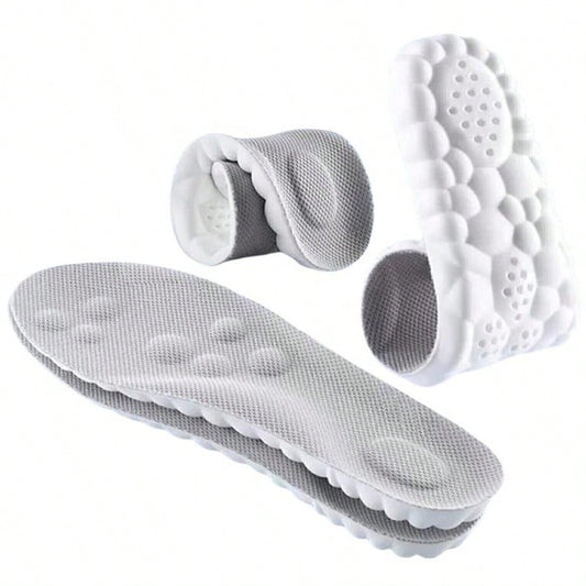 Insoles For Women Man,Cloud Insoles For Men Women,4D Cloud Soles For Men Soft Memory Foam Cushioning Insoles - Trim To Fit Steppers Insoles