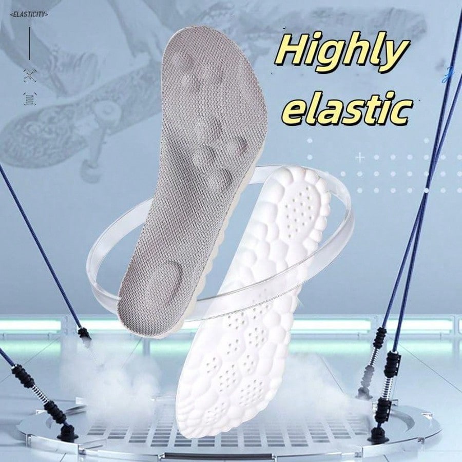 Insoles For Women Man,Cloud Insoles For Men Women,4D Cloud Soles For Men Soft Memory Foam Cushioning Insoles - Trim To Fit Steppers Insoles