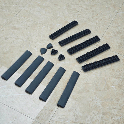 Interlocking Plastic Deck Tiles| Tool-Free Snap-Together Installation| PP Material| Ideal For Outdoor Patios, Balconies, And Poolside Areas| All-Weather Durable & Easy To Maintain