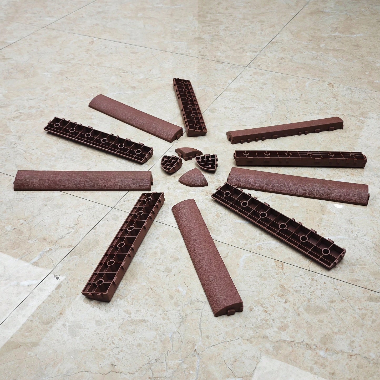 Interlocking Plastic Deck Tiles| Tool-Free Snap-Together Installation| PP Material| Ideal For Outdoor Patios, Balconies, And Poolside Areas| All-Weather Durable & Easy To Maintain