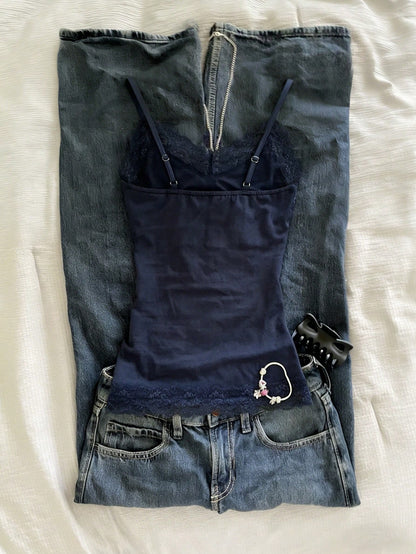 IslaSuriya Lace Patchwork Fitted Women Camisole