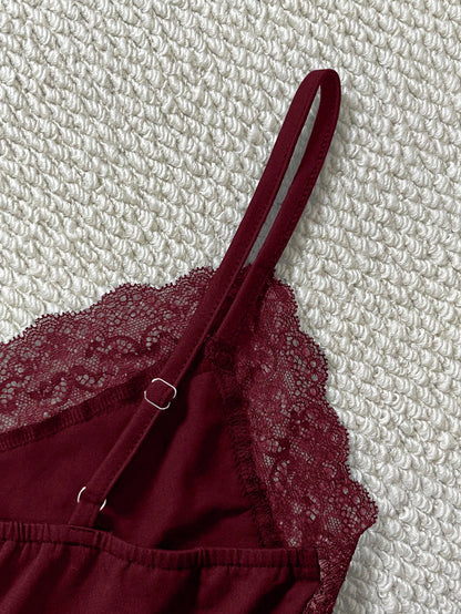 IslaSuriya Lace Patchwork Fitted Women Camisole