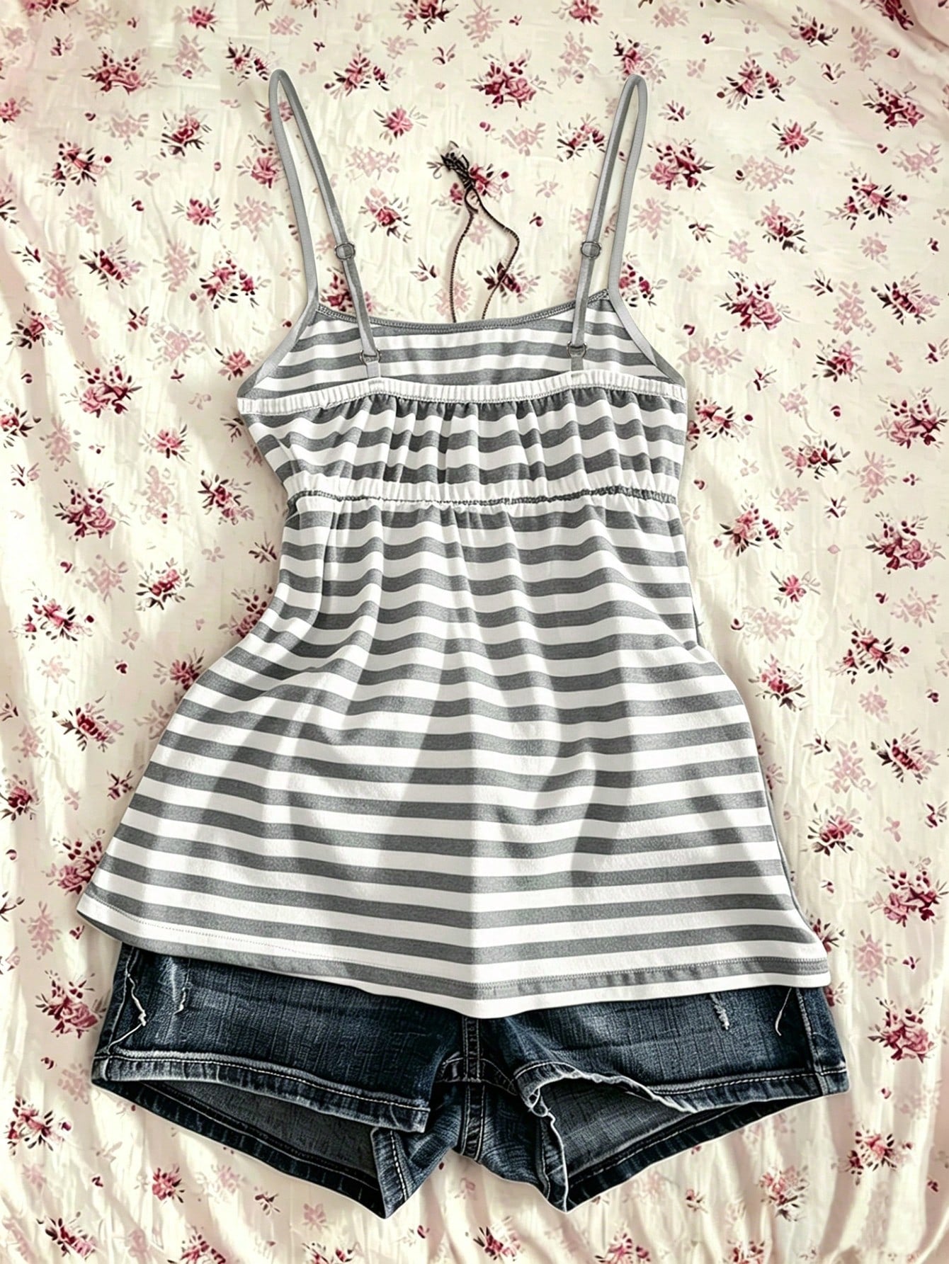 IslaSuriya Plus Size Women Summer Casual Striped Camisole