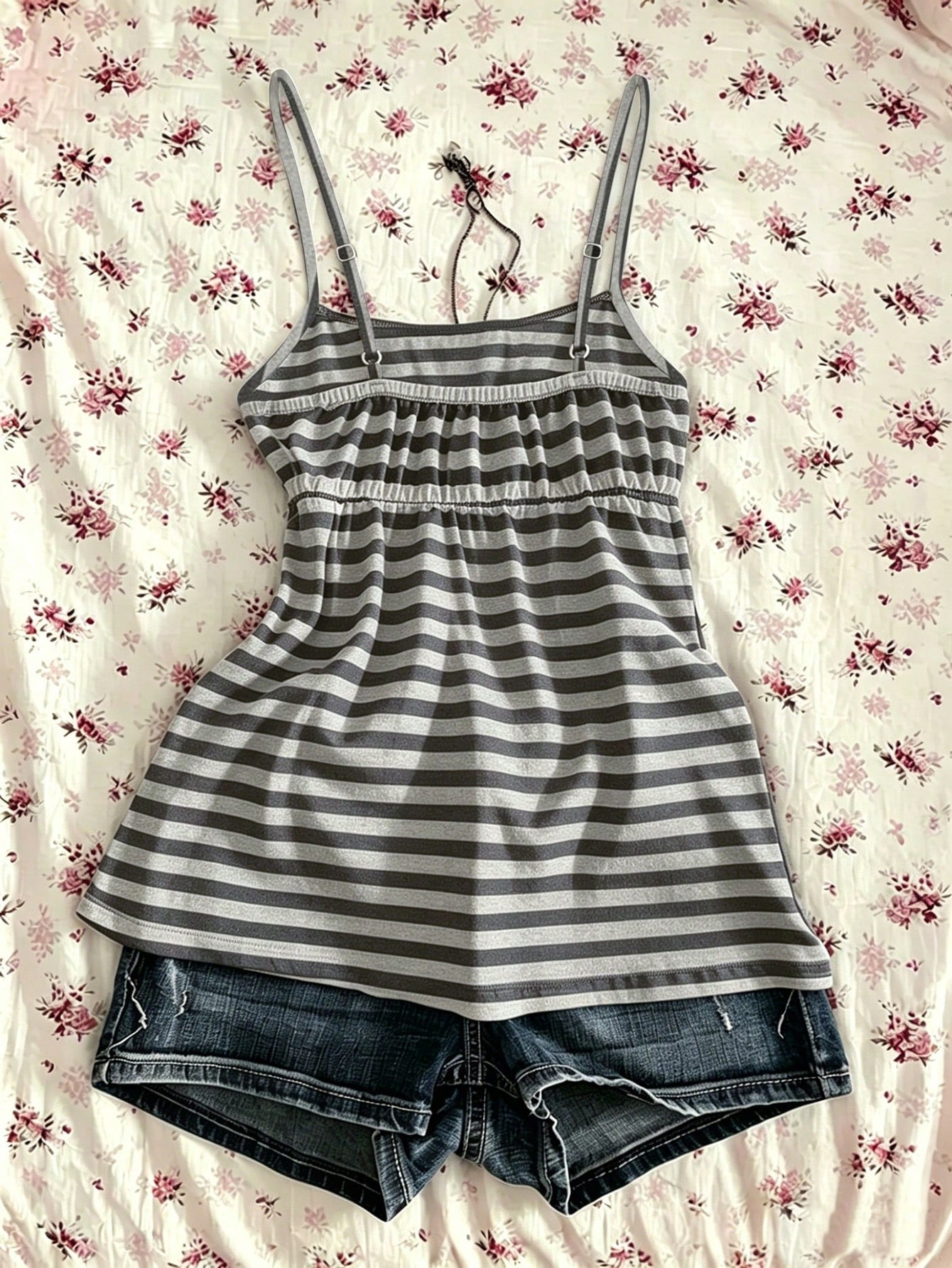 IslaSuriya Plus Size Women Summer Casual Striped Camisole