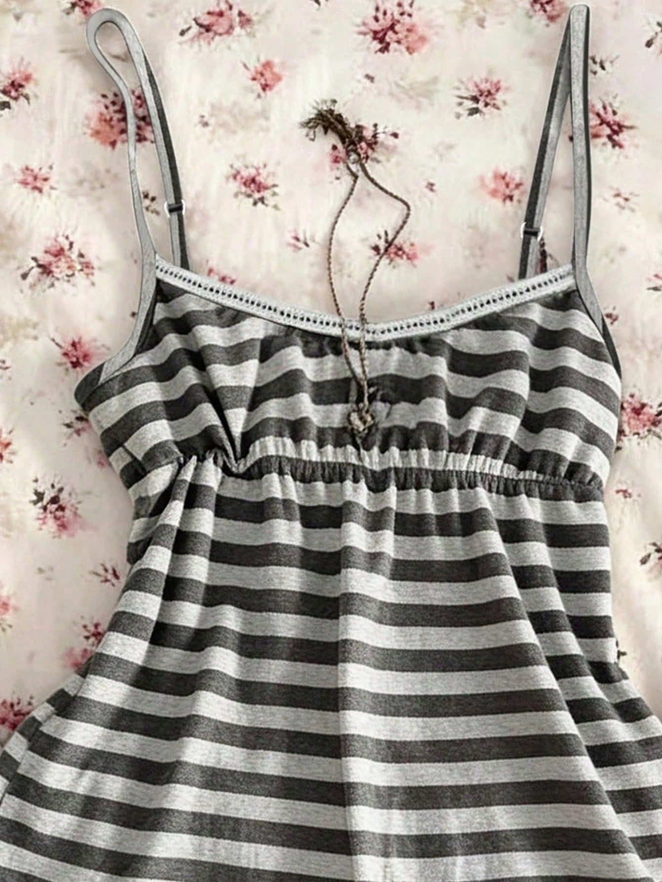 IslaSuriya Plus Size Women Summer Casual Striped Camisole