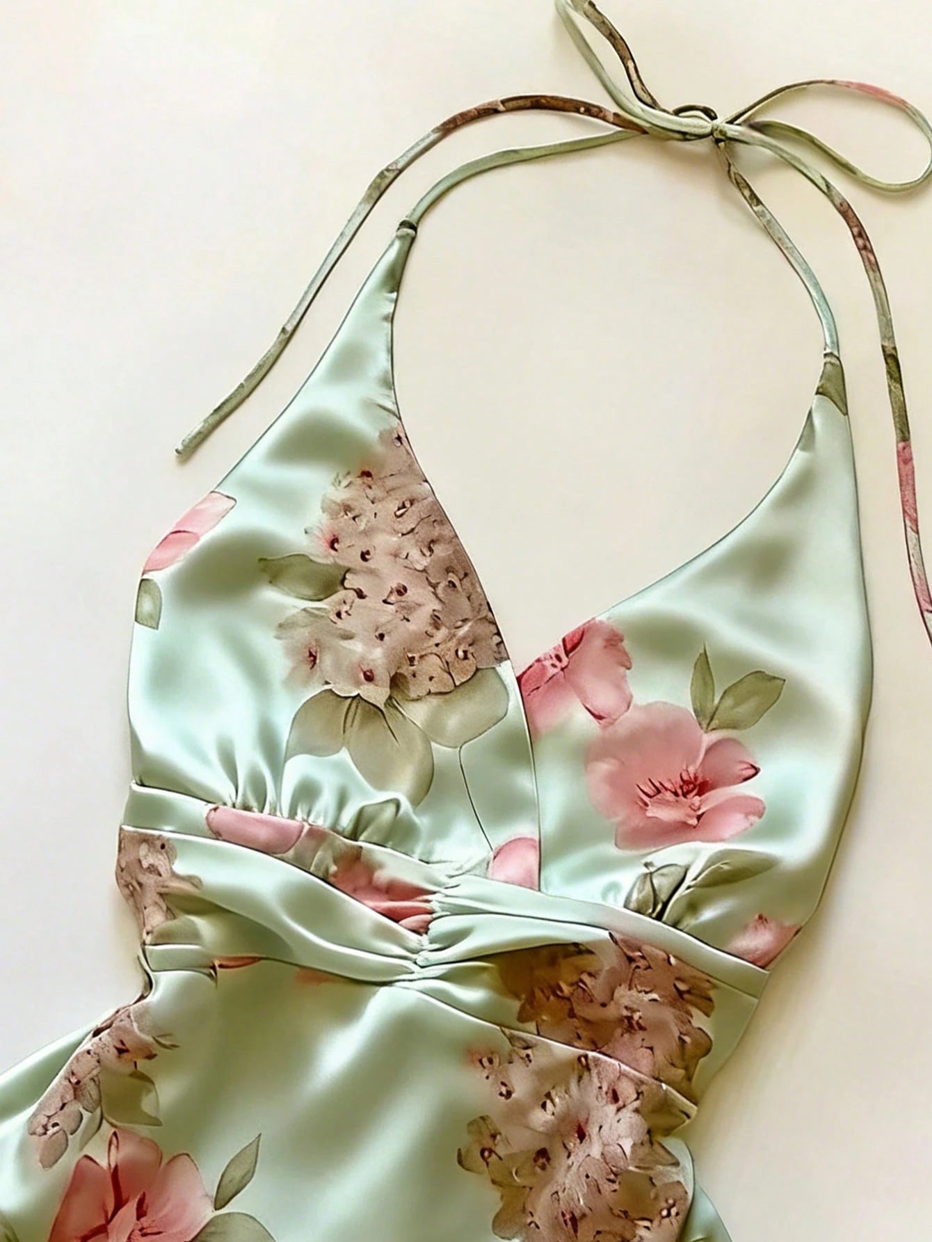 IslaSuriya Plus Size Women Summer Spaghetti Strap Casual Vacation Floral Print Top