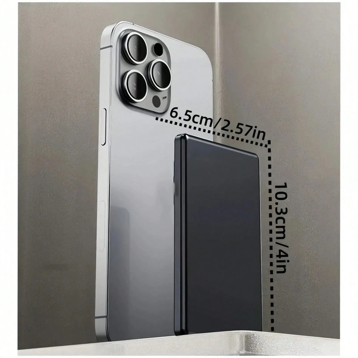 JAMJAKE Fast Charging Magnetic Portable Power Supply Power Bank, Ultra-Thin 5000mAh Wireless Power Bank With Magnetic Charging, Supports 15W Fast Charging Compatible With IPhone 17/16/15/14/13/12 Seri
