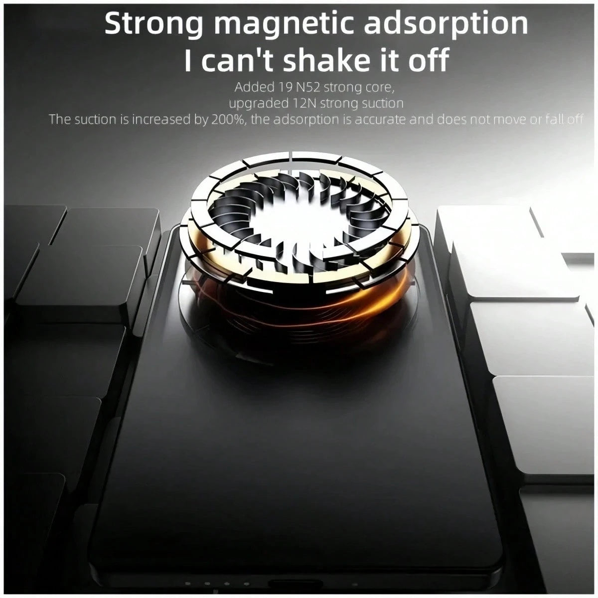 JAMJAKE Fast Charging Magnetic Portable Power Supply Power Bank, Ultra-Thin 5000mAh Wireless Power Bank With Magnetic Charging, Supports 15W Fast Charging Compatible With IPhone 17/16/15/14/13/12 Seri