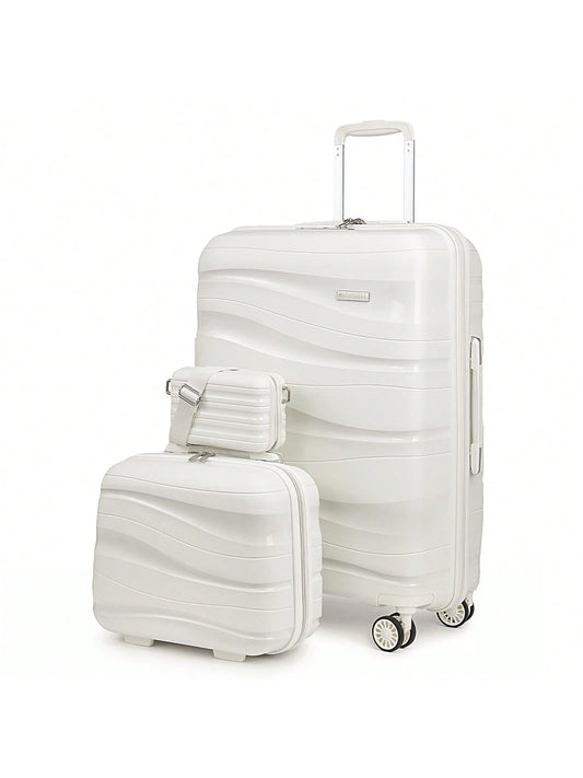 Joyway 20x14x6" Carry On Luggage, PP Hardshell Spinner Suitcase, Airline Approved Travel Trolley Bag, Durable Travel Essential For Men & Women