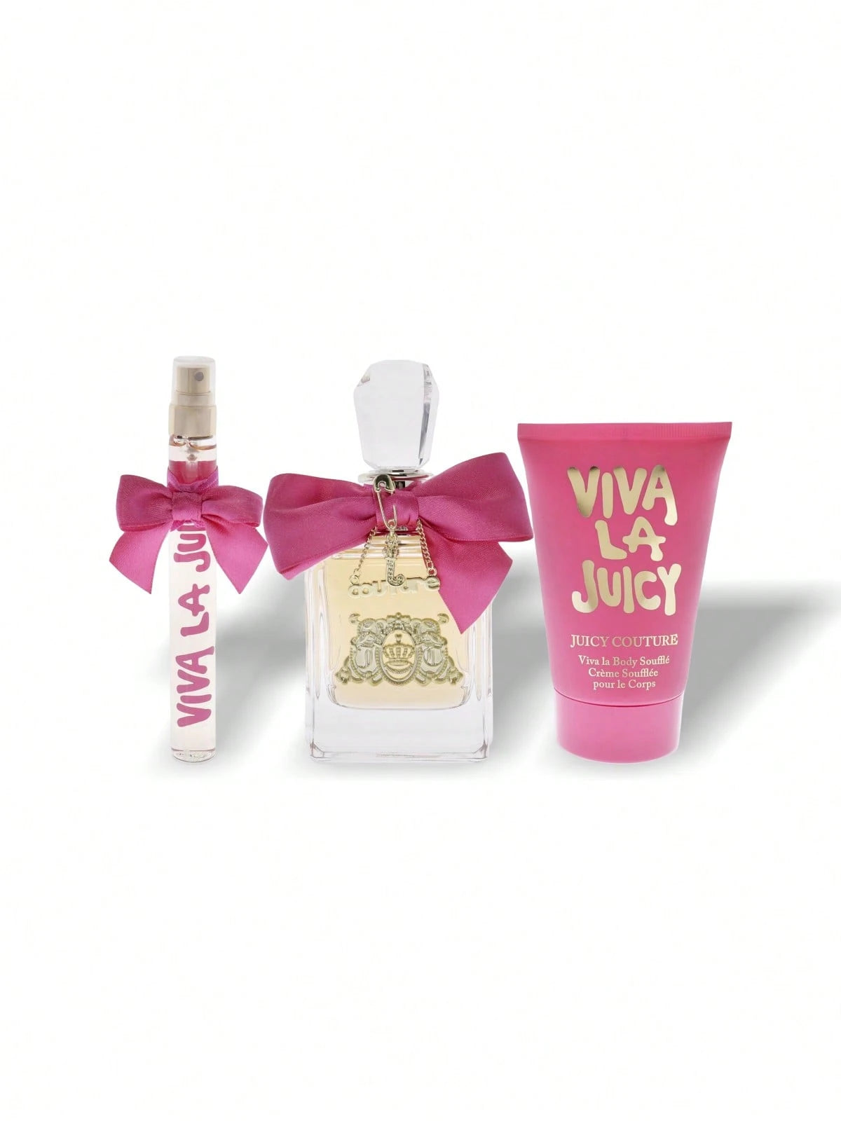 Juicy Couture Oui Lotion 3 Pcs Set For Women (EDP 1oz+EDP 0.33oz+Body Lotion 4.2oz) 1oz/30ml+0.33oz/10ml+4.2oz/125ml Perfume Long Lasting Suitable For Birthday,Party,Office,Gift Travel Use