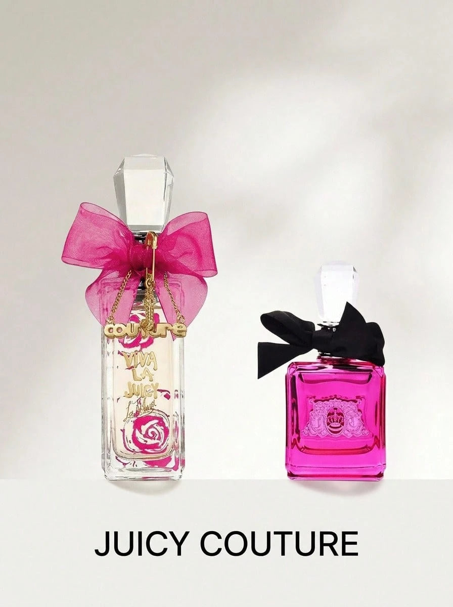 Juicy Couture [Perfume Set] Viva La Juicy Glace Women's Eau De Toilette Spray + Viva La Juicy Gold Couture Women's Eau De Parfum Spray EDT+EDP 3.4oz/100ml+3.4oz/100ml