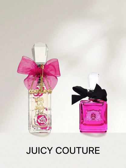 Juicy Couture [Perfume Set] Viva La Juicy Glace Women's Eau De Toilette Spray + Viva La Juicy Gold Couture Women's Eau De Parfum Spray EDT+EDP 3.4oz/100ml+3.4oz/100ml
