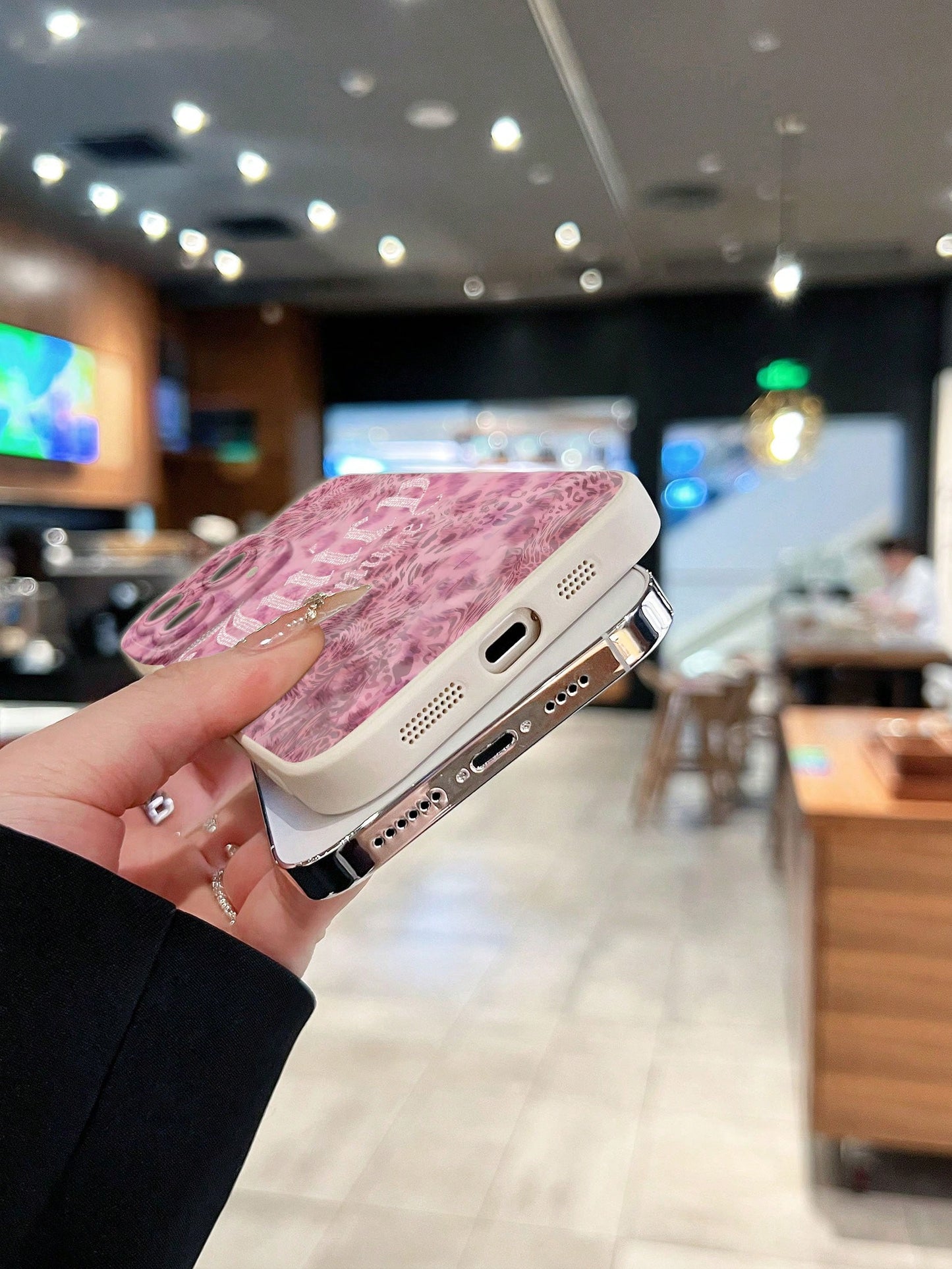 Juicy Pink Leopard Design Phone Case Compatible With 17 16 Pro Max 15 Pro Max 13 And 12 Made Of TPU Material Providing Shock And Drop Protection A Great Gift For Family Friends Loved Ones Boyfrie