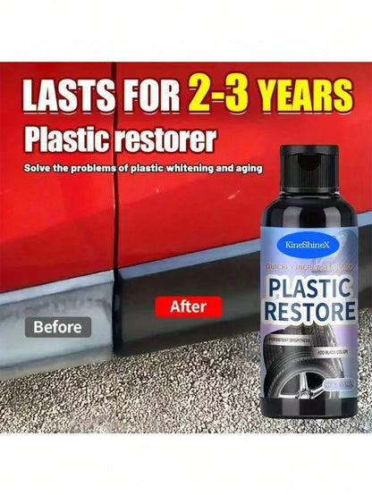 KineShineX Car Interior Polishing & Repair Paste, Suitable For Leather Seats, Dashboard, Center Console, Bumper And Plastic Parts, Scratch & Wear Repair Paste (New And Old Version Caps Shipped Randoml