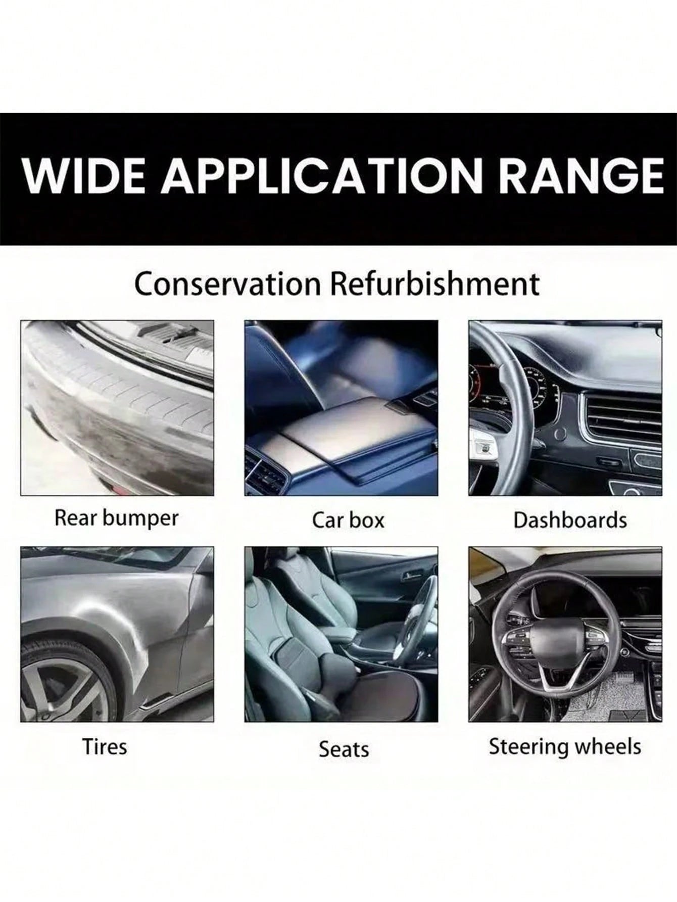 KineShineX Car Interior Polishing & Repair Paste, Suitable For Leather Seats, Dashboard, Center Console, Bumper And Plastic Parts, Scratch & Wear Repair Paste (New And Old Version Caps Shipped Randoml
