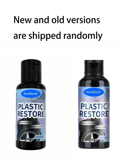 KineShineX Car Interior Polishing & Repair Paste, Suitable For Leather Seats, Dashboard, Center Console, Bumper And Plastic Parts, Scratch & Wear Repair Paste (New And Old Version Caps Shipped Randoml