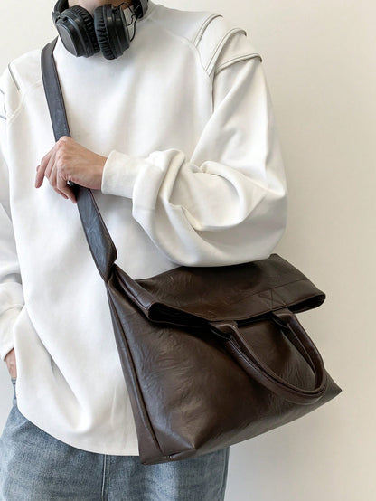 Korean Style Handbag, Shoulder Bag, Tote Bag, Large Capacity, Commuter Bag Vintage, Tote Bags For University,Y2k,Fathers Day Gifts