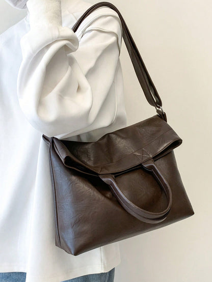 Korean Style Handbag, Shoulder Bag, Tote Bag, Large Capacity, Commuter Bag Vintage, Tote Bags For University,Y2k,Fathers Day Gifts