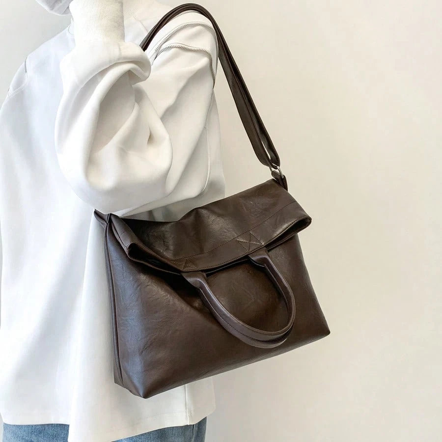 Korean Style Handbag, Shoulder Bag, Tote Bag, Large Capacity, Commuter Bag Vintage, Tote Bags For University,Y2k,Fathers Day Gifts