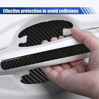 KPFILEH 8PCS Car Door Handle Bowl Sticker, Anti-Scratch Waterproof Auto Door Handle Bowl Protective Film, Universal Self-Adhesive Vehicle Exterior Protective Accessory For Car, SUV, Truck(CarbonFiber)