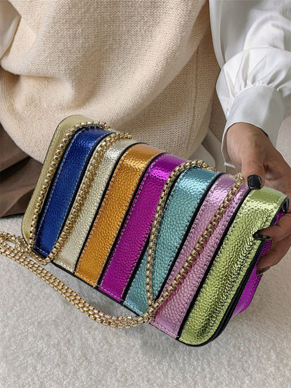 Kur T Geiger Luxury Quilted Mini Chain Crossbody Bag Versatile Shoulder Crossbody & Handheld Flap Bag Classic Flap Design Shoulder & Handbag